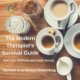 Photo ID: A wooden table top with multiple cups of coffee, creamer, and jars of sugar and cinnamon with text overlay "The Modern Therapist's Survival Guide Episode 4: In-Person Networking"