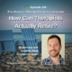 Photo ID: Two empty chairs sitting on a beach facing the ocean with a photo of David Frank to one side and text overlay "Episode 239: How Can Therapists Actually Retire? An Interview with David Frank, turningpointhq.com"