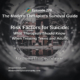 Photo ID: Tunnel vision of a person standing on a street with text overlay "Episode 279: Risk Factors for Suicide: What therapists should know when treating teens and adults"