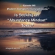 Photo ID: A sunset at the beach with a dark rain cloud to one side with text overlay "Episode 362: Is Seeking an “Abundance Mindset” Toxic?"