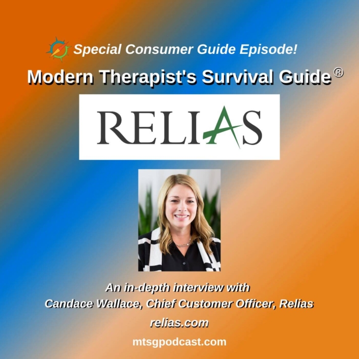 Image: Special episode of Modern Therapist's Survival Guide featuring Candace Wallace from Relias.