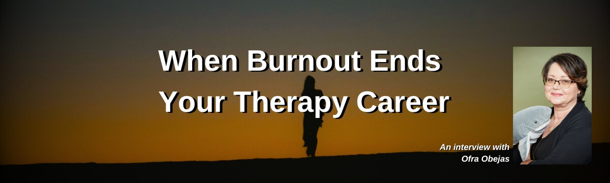 Image: A promotional image for Episode 443 of the “Modern Therapist’s Survival Guide” podcast. The background features a silhouette of a person walking alone at sunset, creating a contemplative mood.
