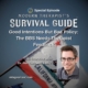 Image: A promotional graphic for “The Modern Therapist’s Survival Guide” podcast. Text reads: “Special Episode – Good Intentions But Bad Policy: The BBS Needs Therapist Feedback. An interview with Dr. Ben Caldwell, LMFT.” The background shows a waving California state flag. A headshot of Dr. Caldwell appears in the bottom right corner. Website: mtsgpodcast.com.