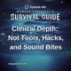 Image: Episode 492 artwork for Modern Therapist’s Survival Guide titled “Clinical Depth: Not Tools, Hacks, and Sound Bites.” The graphic features a view beneath the surface of deep blue water, reinforcing the episode’s focus on clinical depth.